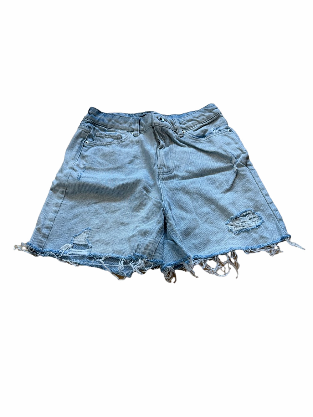 F&F Light Blue Distressed Denim Cutoff Shorts